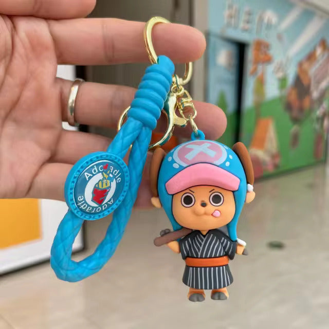 One Piece Anime Silicone Keychain