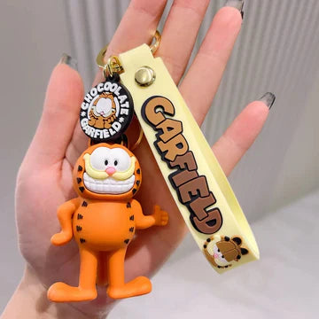 Garfield Brown Silicone Keychain