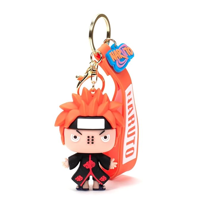 Naruto Pain Orange Silicon 3D Keychain