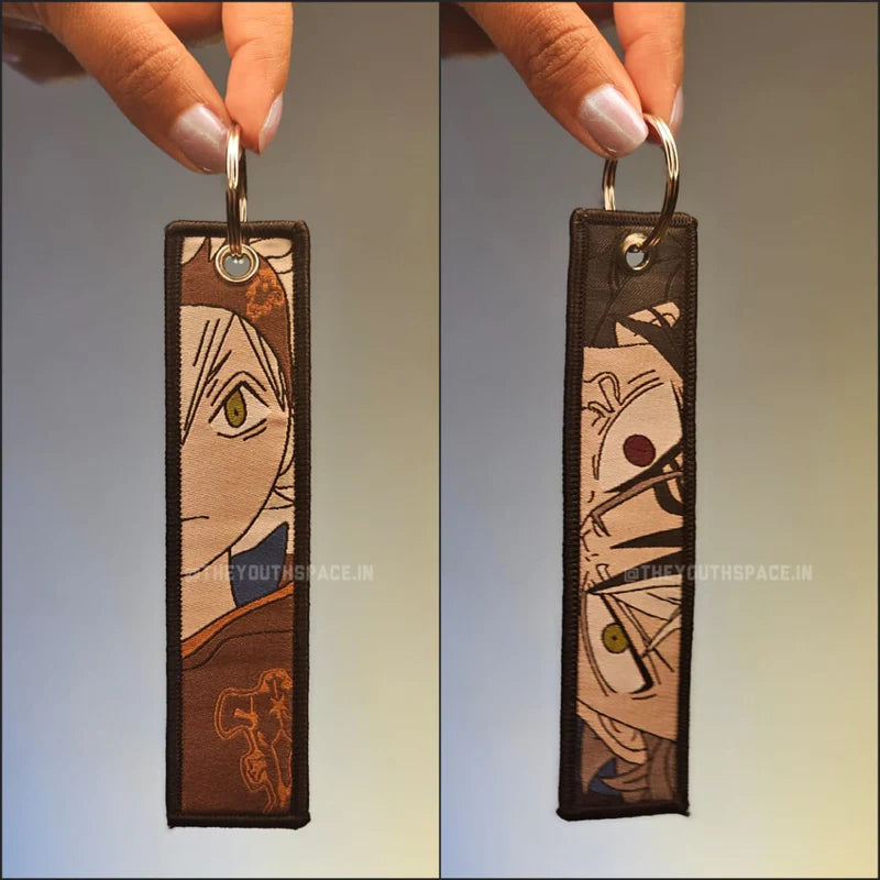 Asta Black Clover Flip Side Embroidered Keychain (15 cm)