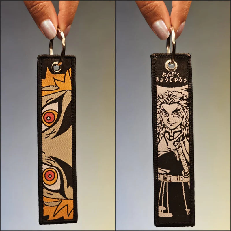 Rengoku Flip Side Embroidered Keychain (15 cm)