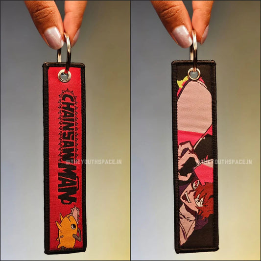 Chainsaw man Flip Side Embroidered Keychain (15 cm)