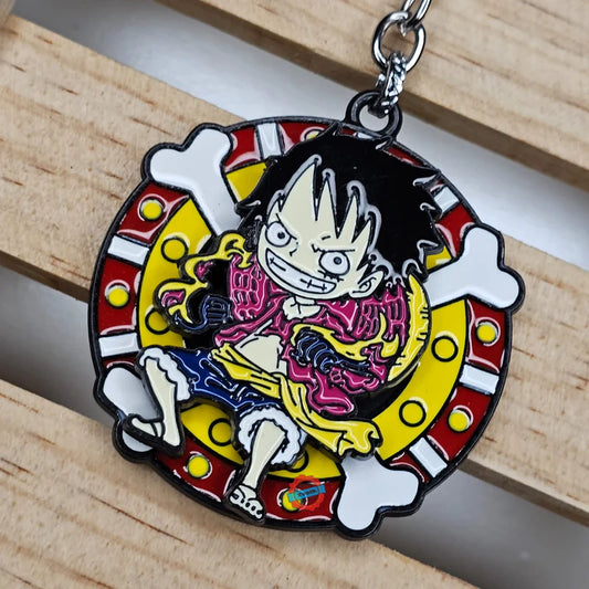 Luffy rotating Metal keychain model 2