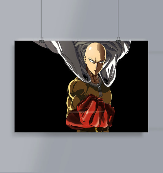 Saitama Poster Landscape One Punch Man