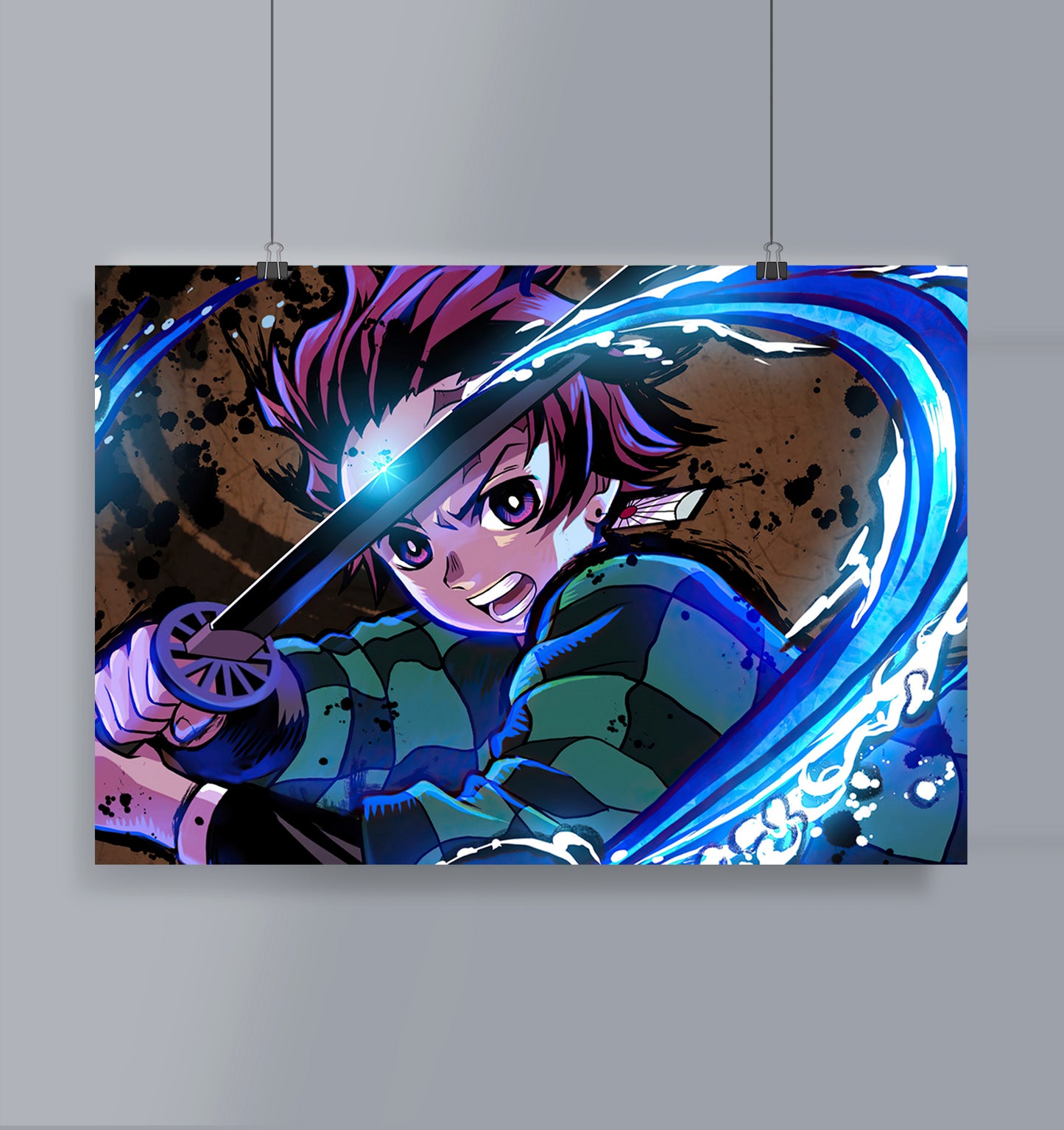 Tanjiro Poster Landscape Demon Slayer