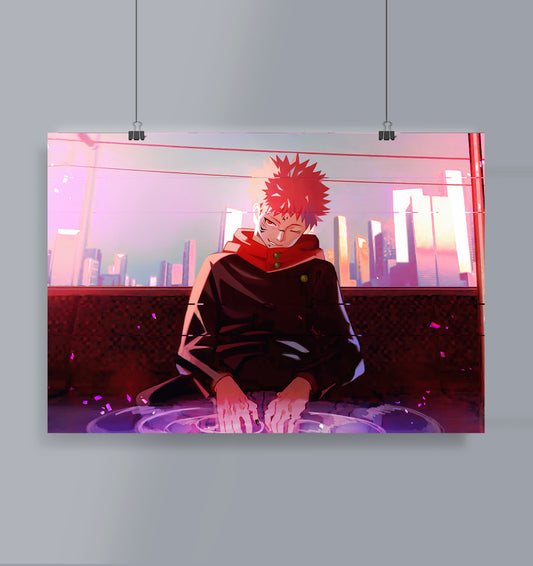 Itadori Poster Landscape  Jujutsu Kaisen