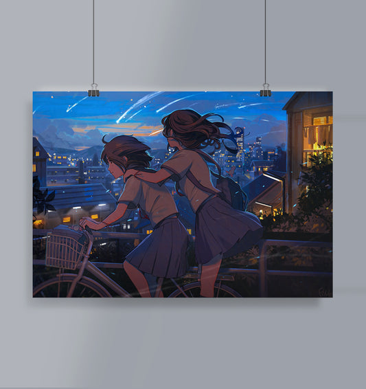 Anime Night Poster Landscape