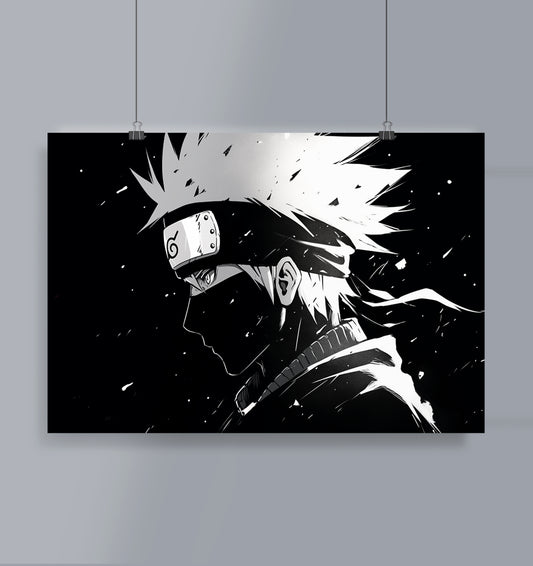 Kakashi B/W Poster Landscape