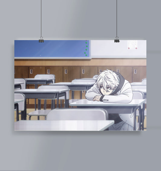 Lazy Genius Nagi Poster  Landscape Blue Lock