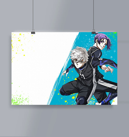 Nagi X Reo Poster Landscape Blue Lock