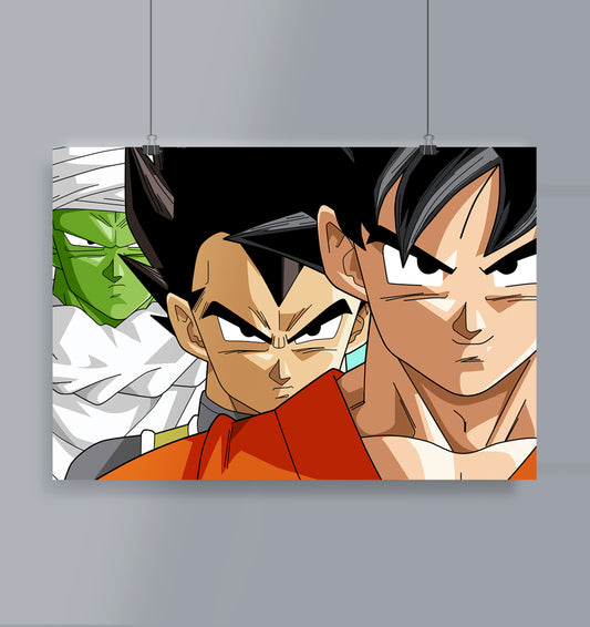 Goku Vegeta Picolo Poster Landscape