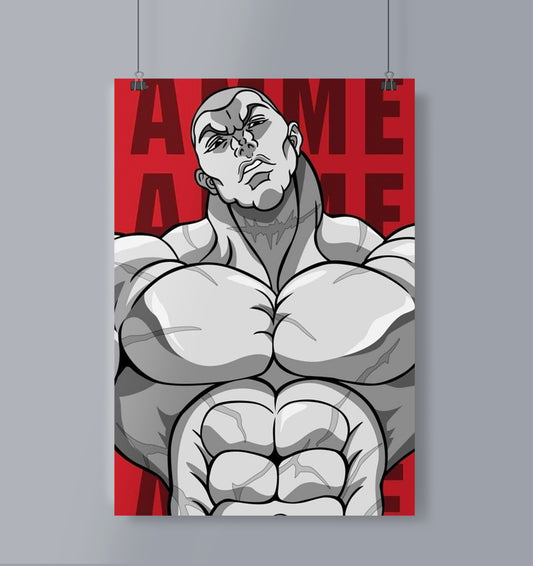 Jack Hanma Poster Portrait Baki