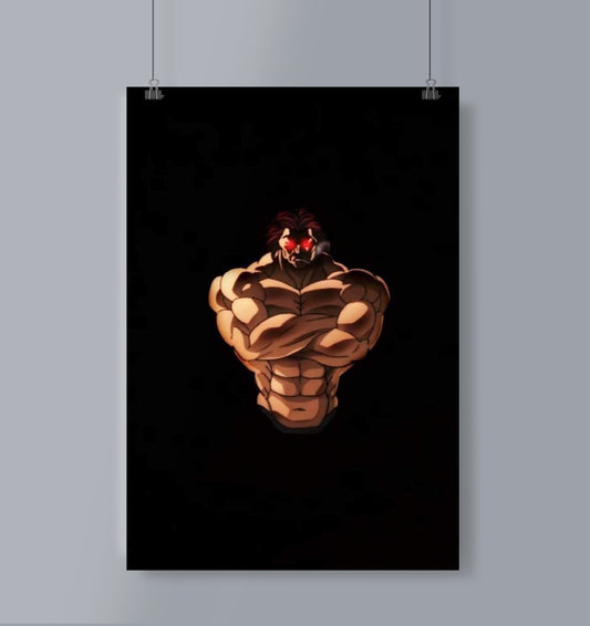 Yujiro Hanma Asthetic Poster 19*13 Portrait Baki