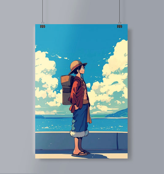 Chill Luffy Poster Portrait
