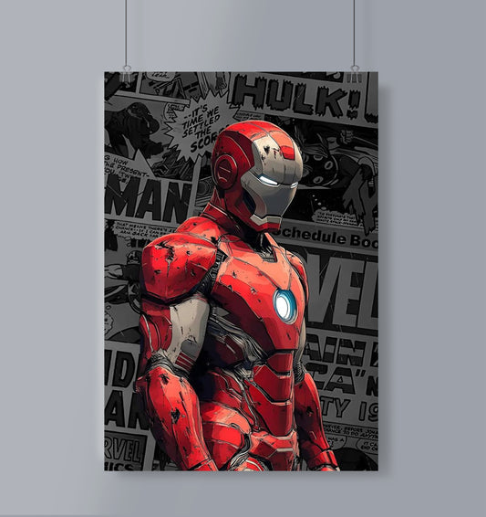 Comic Ironman Poster Portrait