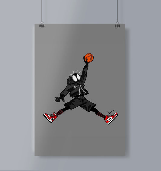 Spiderman Basketball Poster Portrait