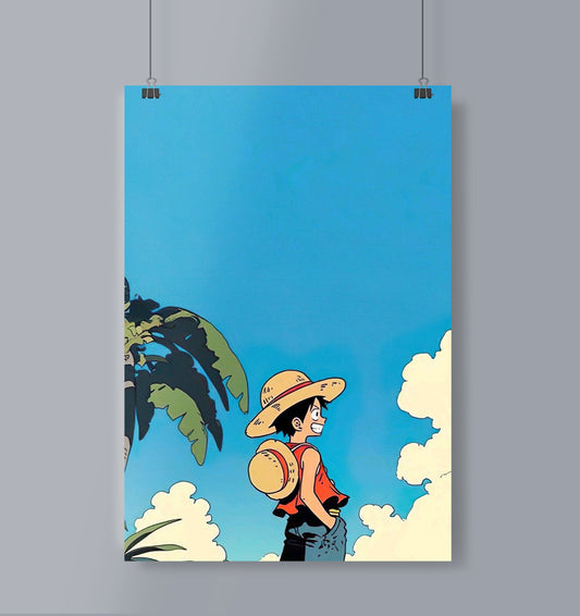 Chill Luffy Poster Portrait