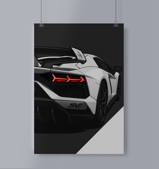 Anime Car Poster Portrait