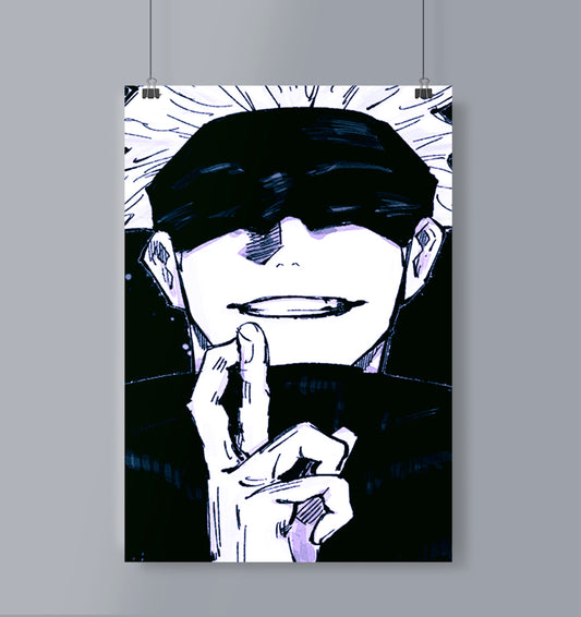 Saturo Gojo Poster Portrait