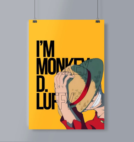 I'M Monkey D. LUFFY Poster Portrait