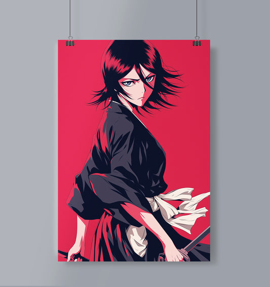 Rukia Kuchiki Bleach Poster Portrait