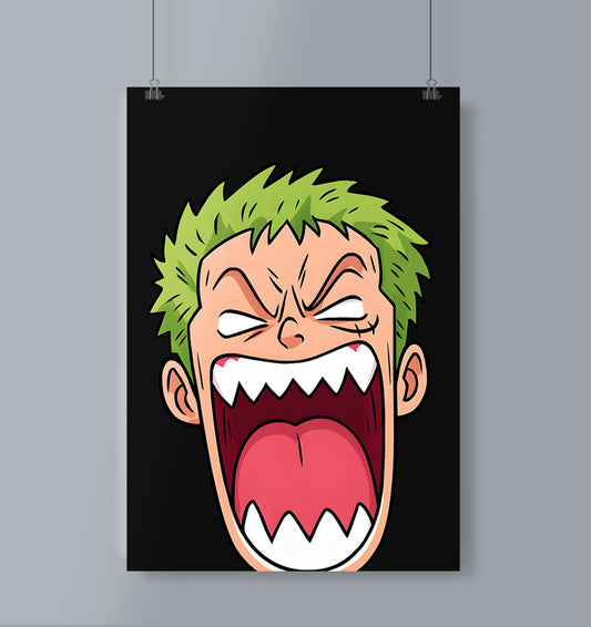 Angry Zoro Poster Portrait