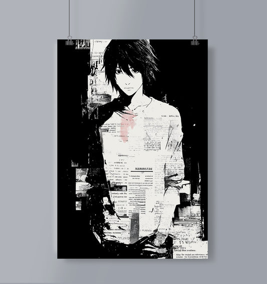 B/W Anime Poster Portrait