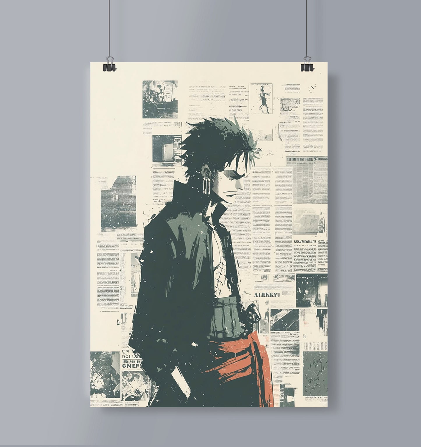 One Piece Zoro Poster Portrait