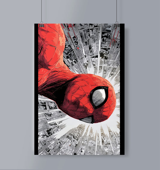 Comic Spiderman Poster Portrait