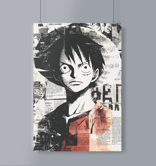 One Piece Luffy Poster Portrait